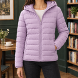 Adriana-Skye Cashmere Puffer Jacket - Light Purple