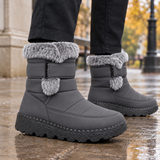 Caselli-Capri Quilted Boots - Gray
