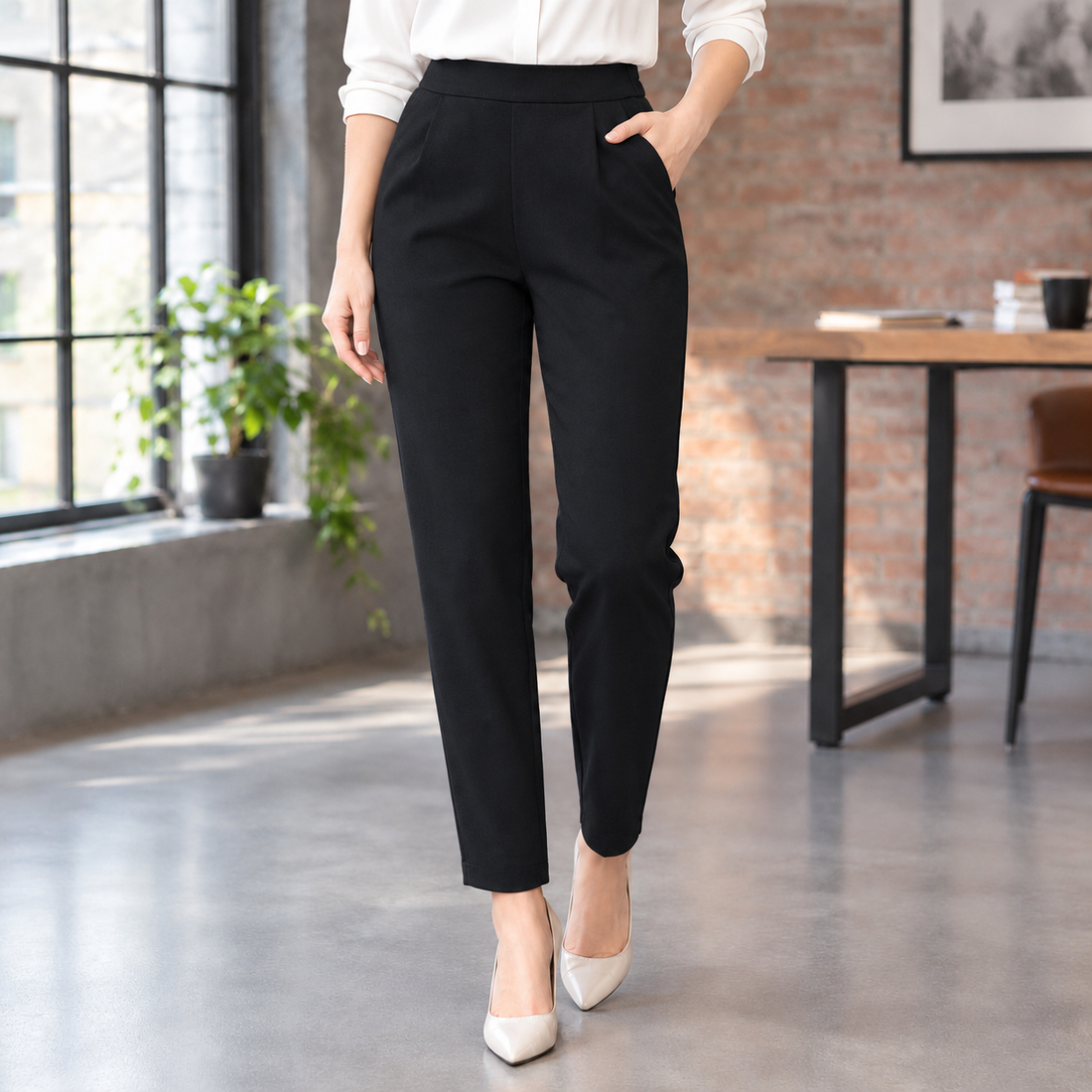 Sibylla-Skye Tapered Pants - Black