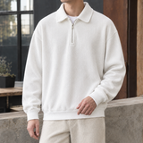 Holden-Flynn Quarter Zip Sweater - White