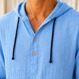 Clement Hooded Shirt - Lead Product Detail