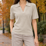 Thomasina-Louise Polo Sweater - Dijia Powder