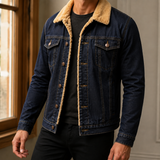 Jasper-Scott Lined Denim Jacket - Navy