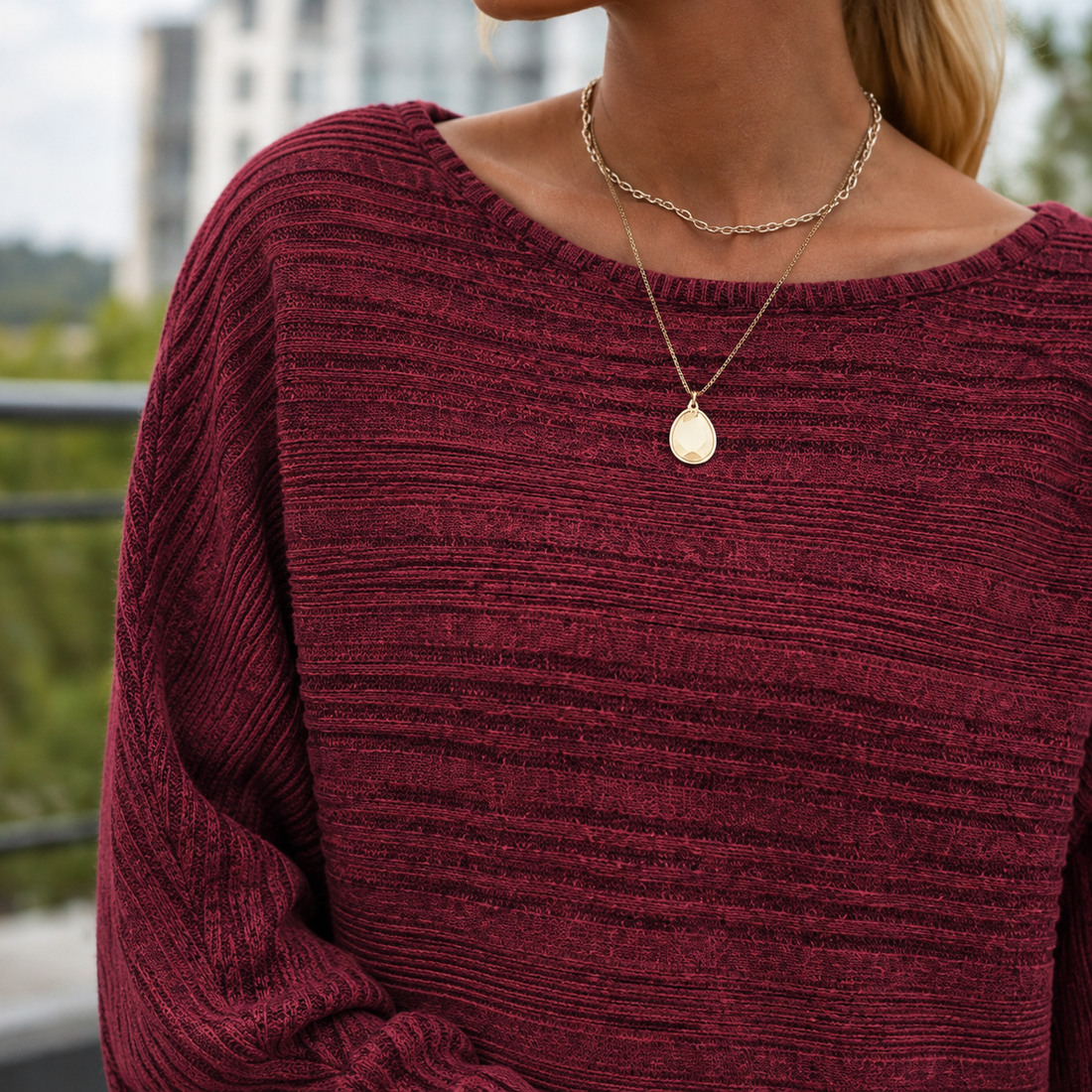 Penelope-Hope Ribbed Sweater - Lead Product Detail