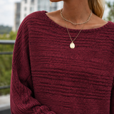 Penelope-Hope Ribbed Sweater - Lead Product Detail
