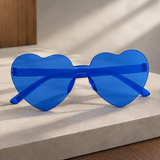 Clovis Heart Sunglasses - Blue