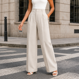 Rosalie-Faye Wide Leg Pants - Beige