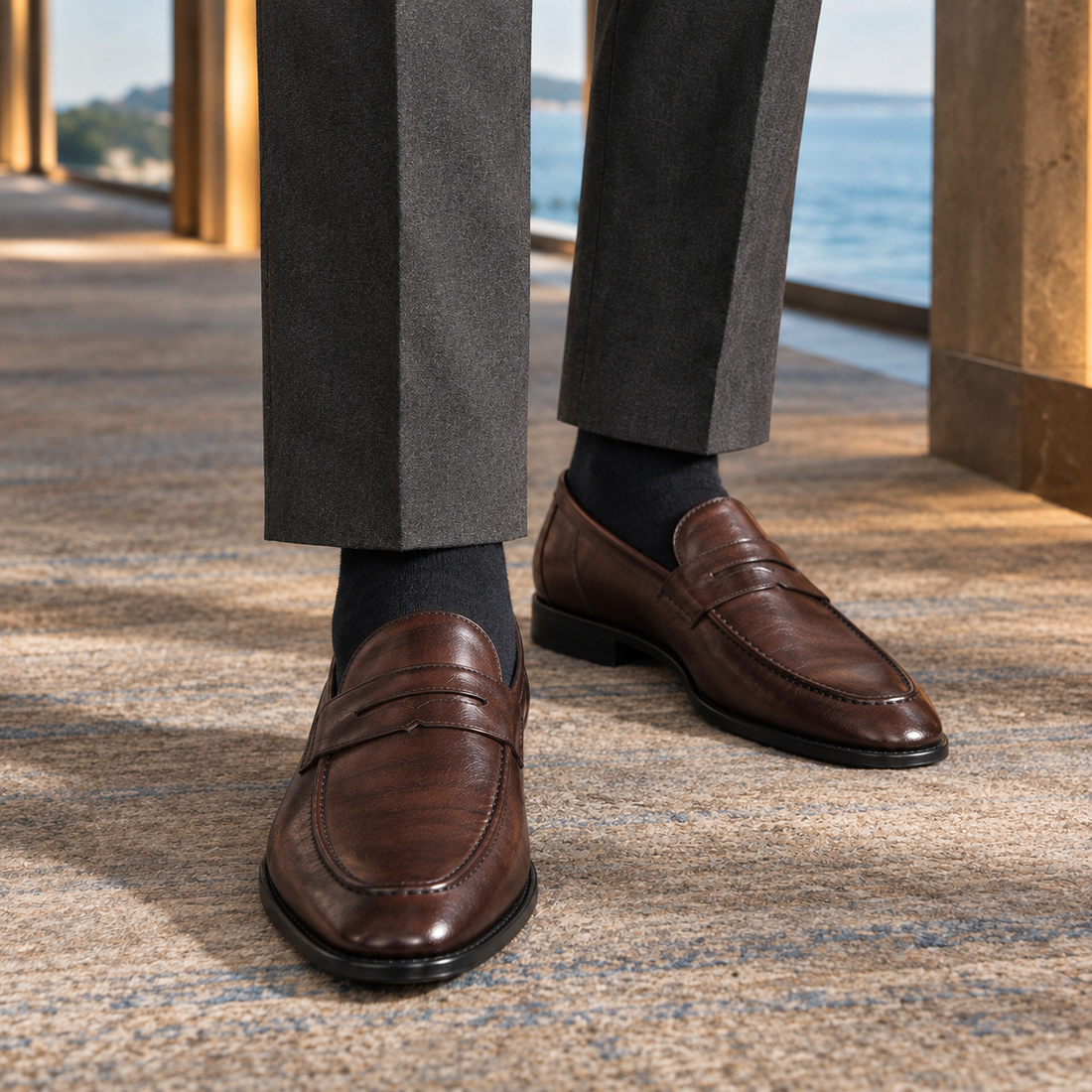 Bembo Penny Loafers - Brown