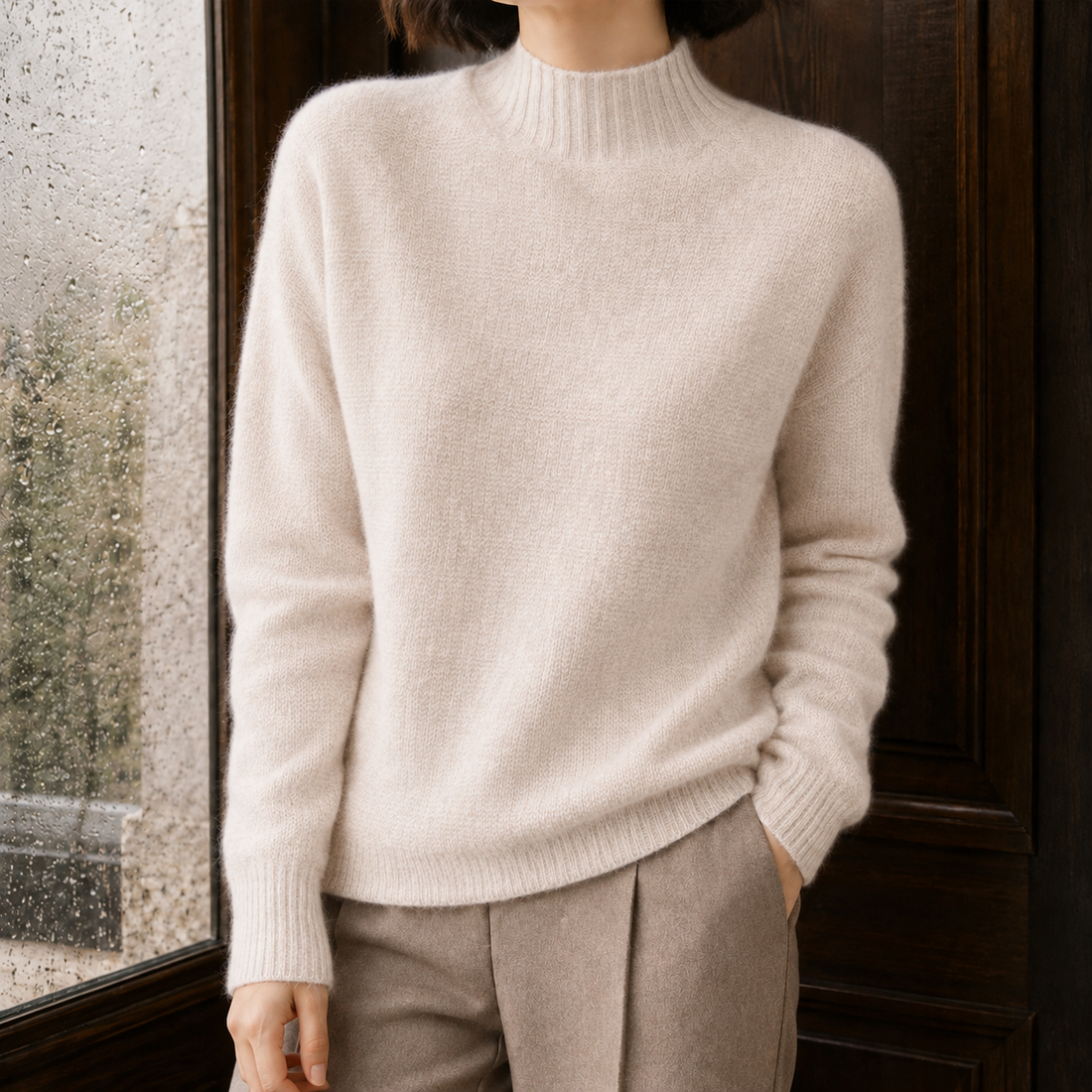 Sibylla-Eve Cashmere Sweater - Light Beige