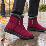 Novara-Parma Quilted Ankle Boots - Burgundy