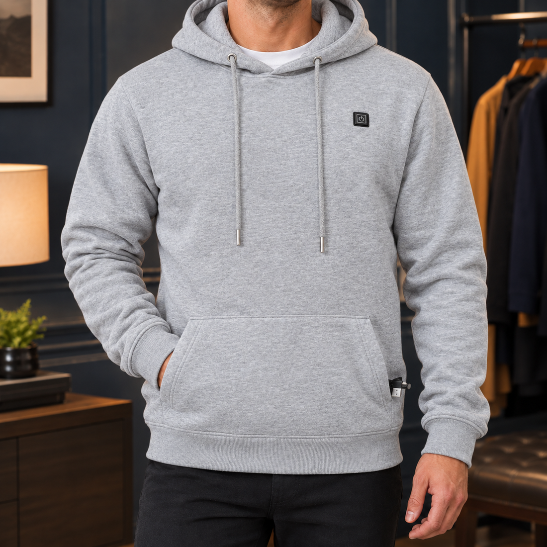 Wilder-Stone Heated Hoodie - Gray