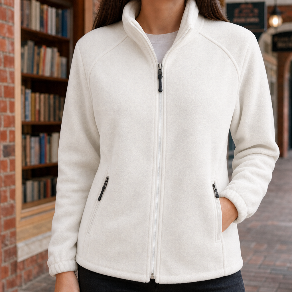 Maylis Stand Collar Jacket - Milky White