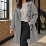 Roseline Hooded Coat - Gray
