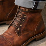 Valente Cap Toe Boots - Lead Product Detail