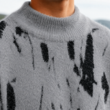 Julian Abstract Sweater - Lead Product Detail