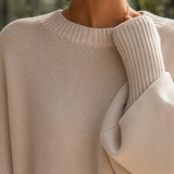 Nora Poncho Sweater - Lead Product Detail