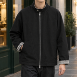 Samson-Rhys Stand Collar Jacket - Black