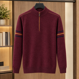 Corwin-Flynn Half Zip Sweater - Red