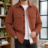 Torquil-Flynn Plaid Overshirt - Orange