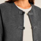 Chiara Frog Closure Jacket - Lead Product Detail