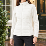Desiree-Jane Quilted Panel Jacket - White
