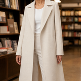 Eden-June Tailored Overcoat - Cream