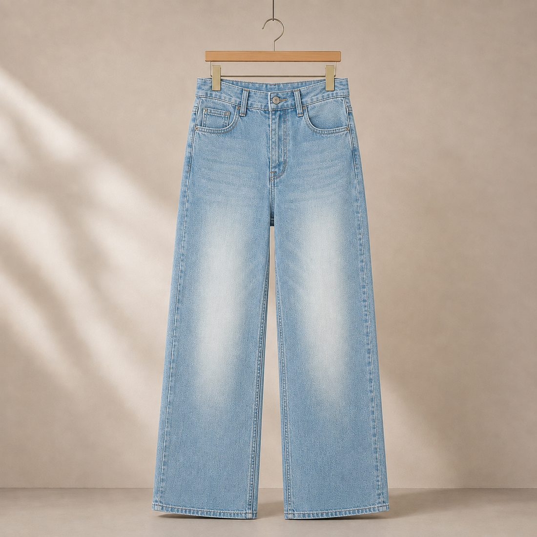 Anouska Wide Leg Jeans - Light Blue