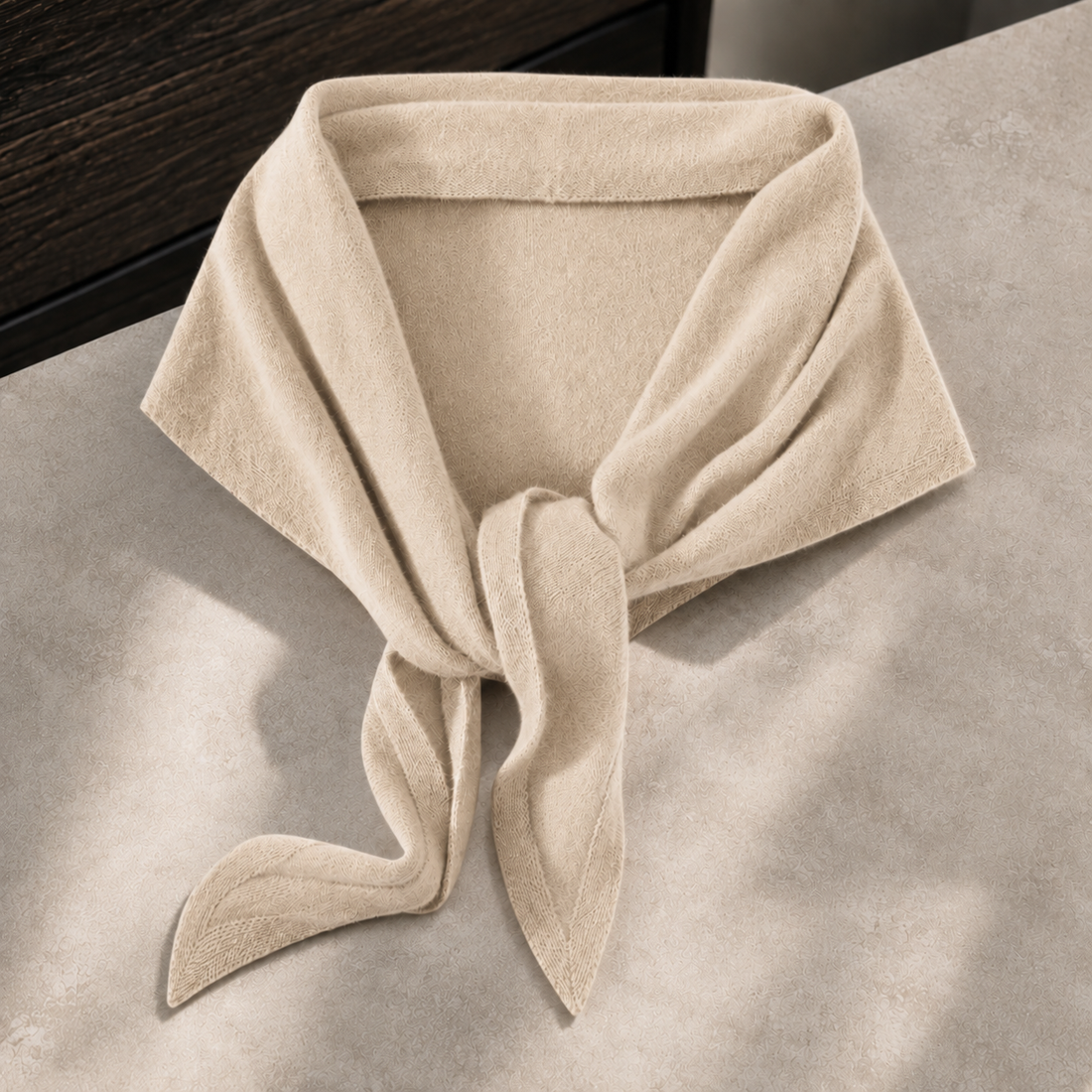 Bianca-Pearl Cashmere Wrap - Beige