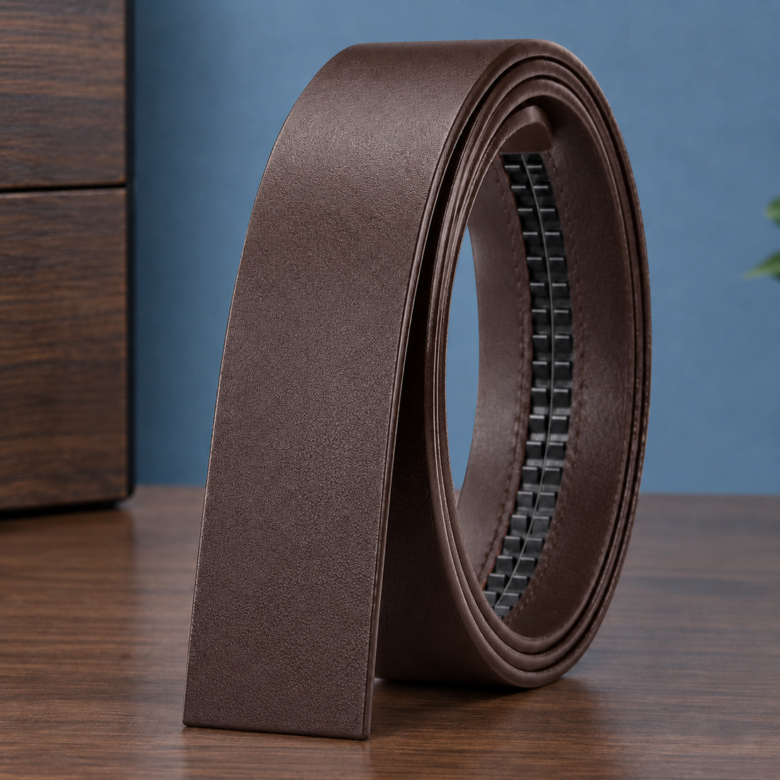 Borromeo Leather Belt Strap - Brown
