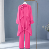 Mina-June Draped Pantsuit - Azalea