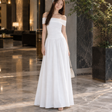 Kiera Convertible Maxi Dress - White
