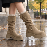 Ferrara-Garda Platform Boots - Khaki