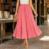 Ramona-Mae Drawstring Maxi Skirt - Pink
