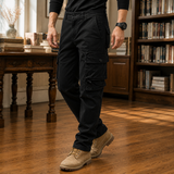 Reuben-West Relaxed Cargo Pants - Black