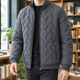 Dominic-Scott Quilted Jacket - Gray