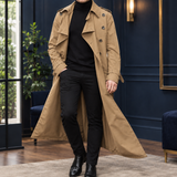 Yannick-Lane Belted Trench Coat - Khaki