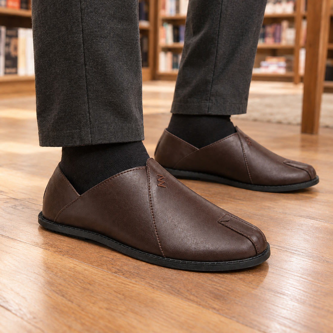 Castagna Split Toe Shoes - Dark Brown