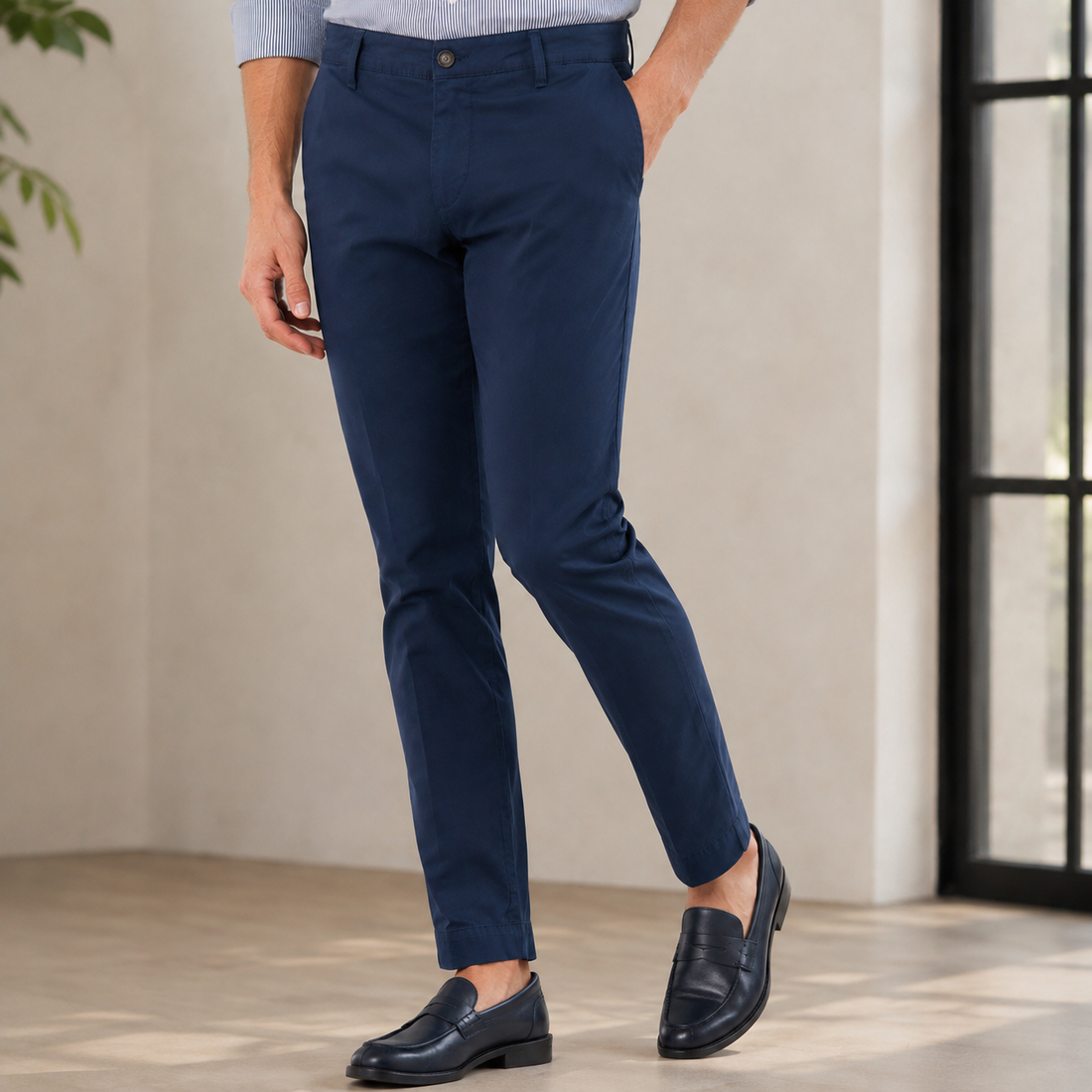 August-Grant Tapered Pants - Blue