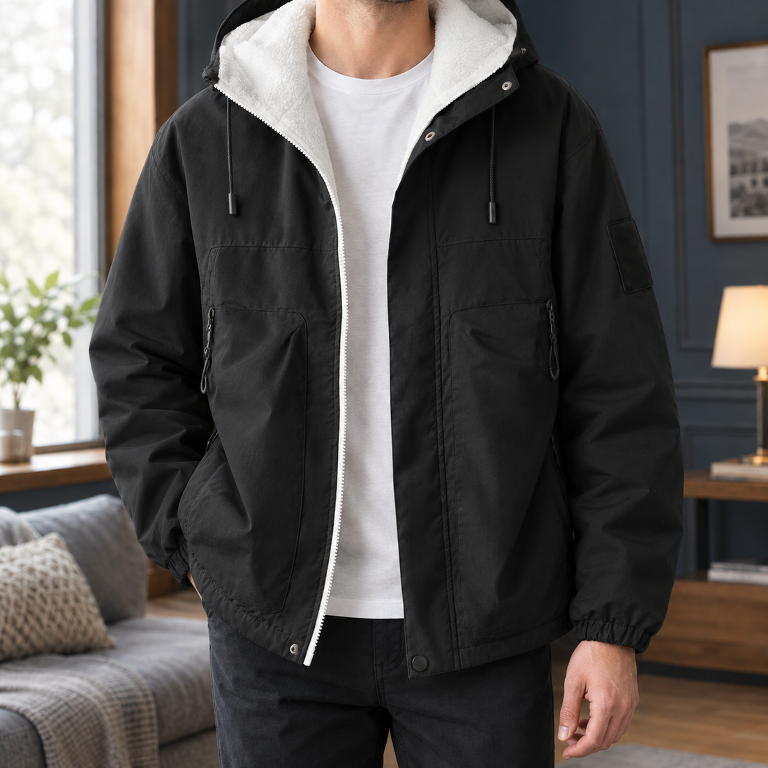 Torin-Hayes Fleece-Lined Jacket - Black