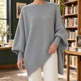 Westcott Poncho Sweater - Light Gray