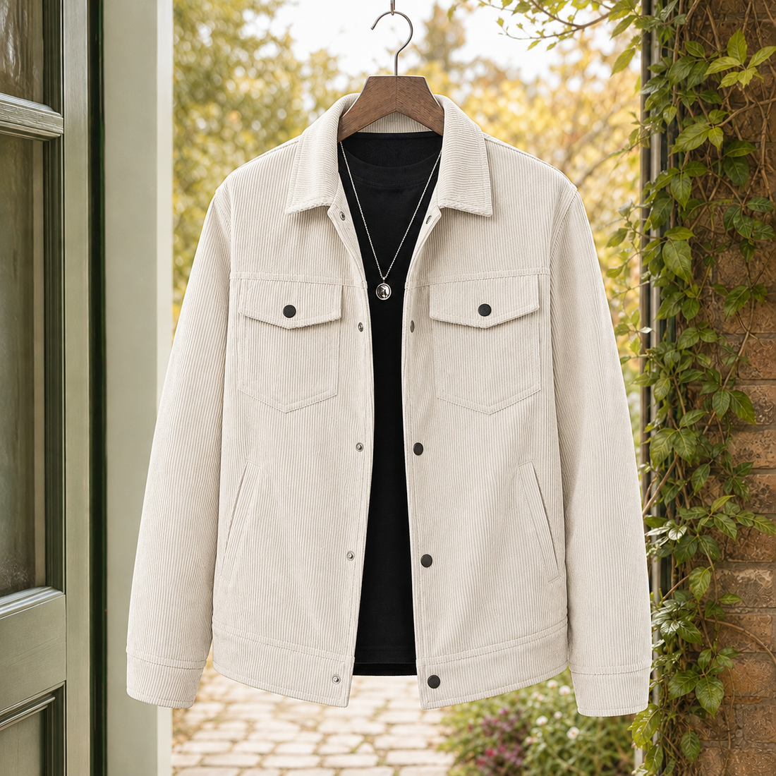 Bastien-Ellis Corduroy Jacket - Off White