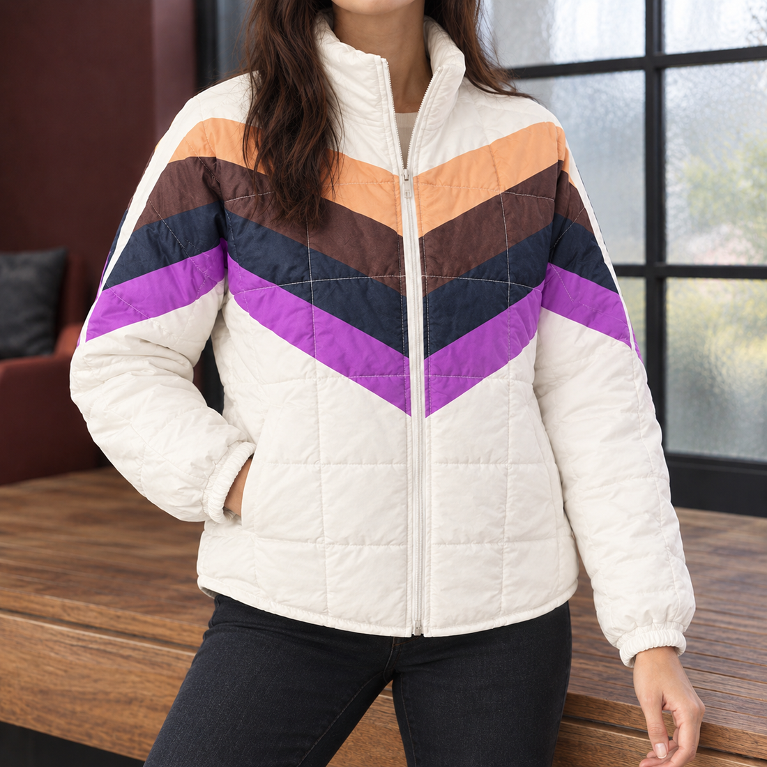 Hyacinth-Hope Quilted Jacket - White