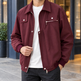 Bertram-Jude Workwear Jacket - Burgundy