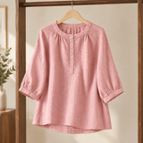 Mallory Relaxed Blouse - Peach Pink