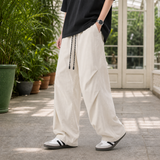 Idris Wide Leg Pants - Beige