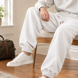 Corwin-Grant Tapered Jogger Pants - White