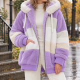Lucia-Belle Patchwork Jacket - Purple