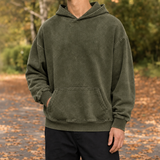 Romain-Lane Washed Hoodie - Army Green