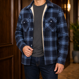 Gabriel-Grant Check Jacket - Navy Blue