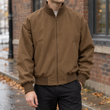 Maurice-Wade Stand Collar Jacket - Brown